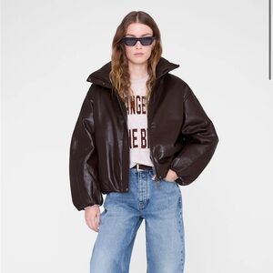 NWT Anine Bing Cyrus Jacket in Deep Brown